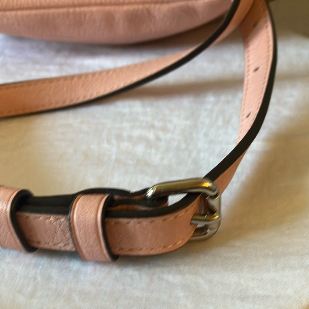 Coach: Pink Andi (F30530) Mini Leather Backpack- Silver Tone - Picture 10 of 16